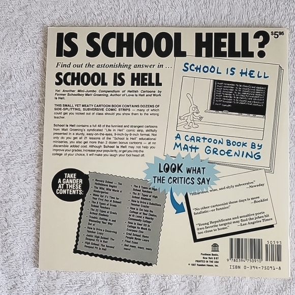 Vintage Set Of 3 Box Full Of Hell Comic Matt Groening 1986. - Picture 10 of 16